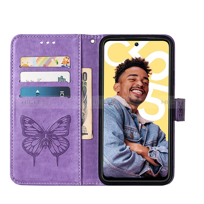 Funda de Cuero Cartera con Soporte Mariposa Carcasa Y01B para Realme C55