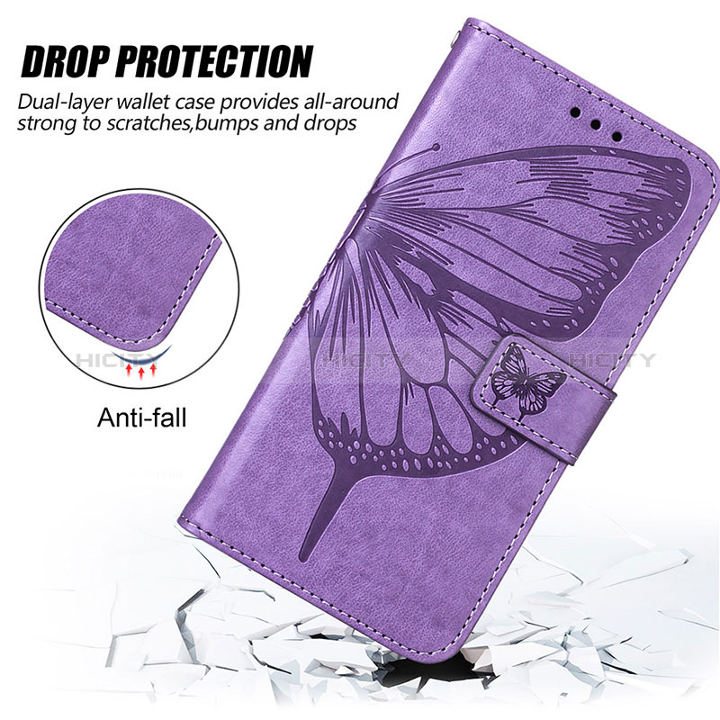 Funda de Cuero Cartera con Soporte Mariposa Carcasa Y01B para Realme C55