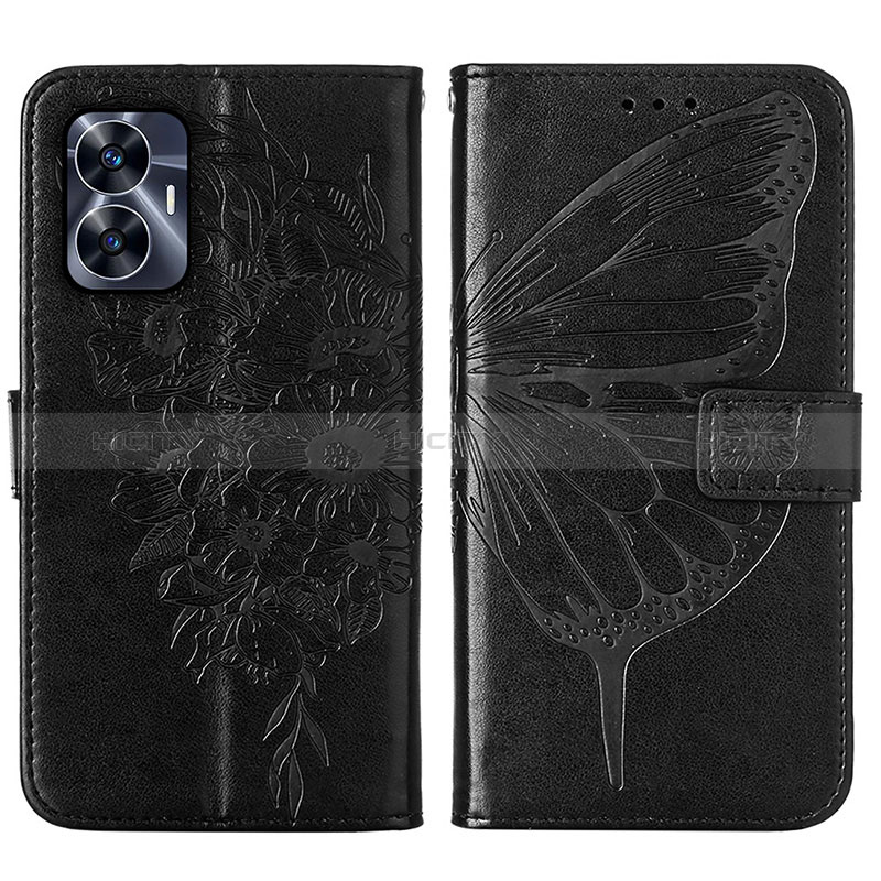 Funda de Cuero Cartera con Soporte Mariposa Carcasa Y01B para Realme C55