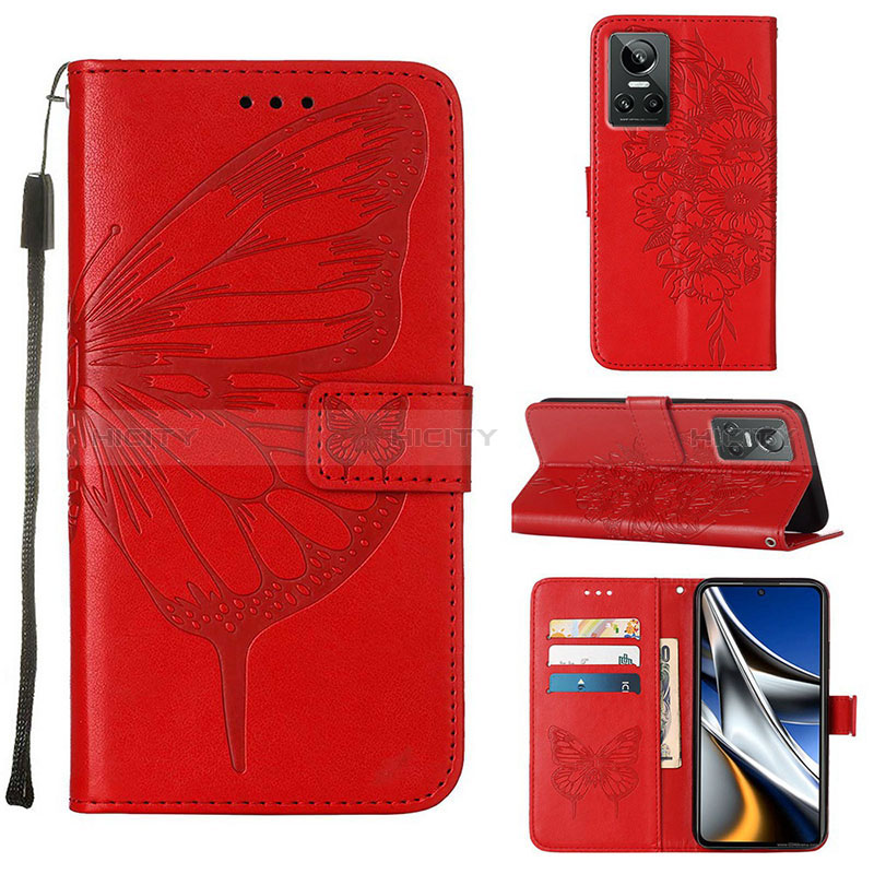 Funda de Cuero Cartera con Soporte Mariposa Carcasa Y01B para Realme GT Neo3 5G