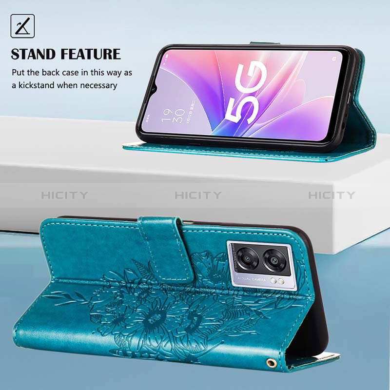 Funda de Cuero Cartera con Soporte Mariposa Carcasa Y01B para Realme Narzo 50 5G