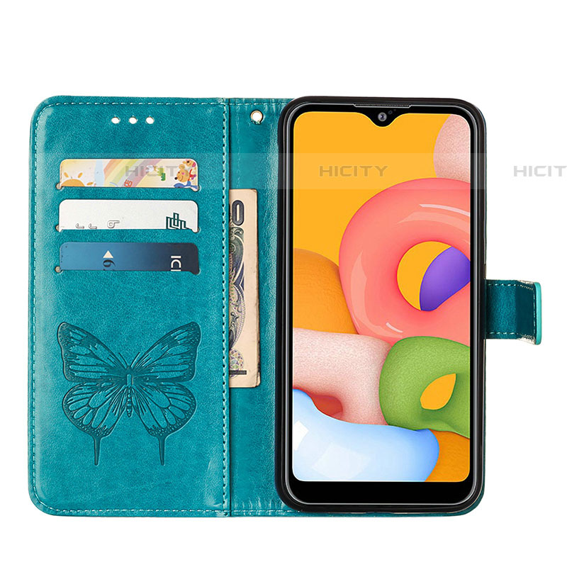 Funda de Cuero Cartera con Soporte Mariposa Carcasa Y01B para Samsung Galaxy A01 SM-A015