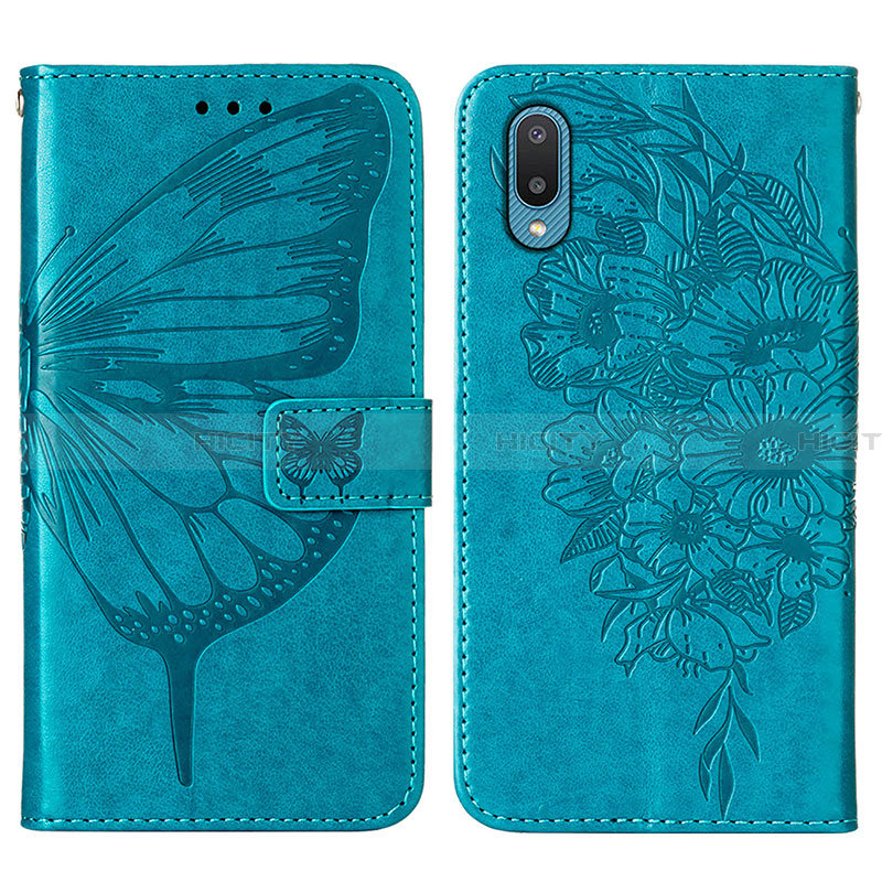 Funda de Cuero Cartera con Soporte Mariposa Carcasa Y01B para Samsung Galaxy A02