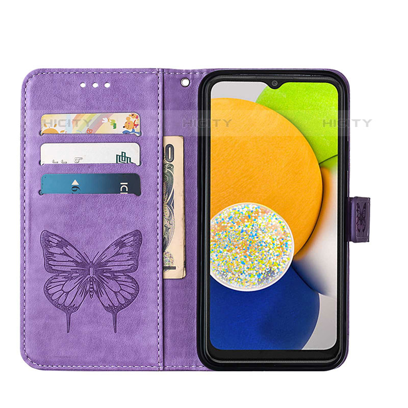 Funda de Cuero Cartera con Soporte Mariposa Carcasa Y01B para Samsung Galaxy A03