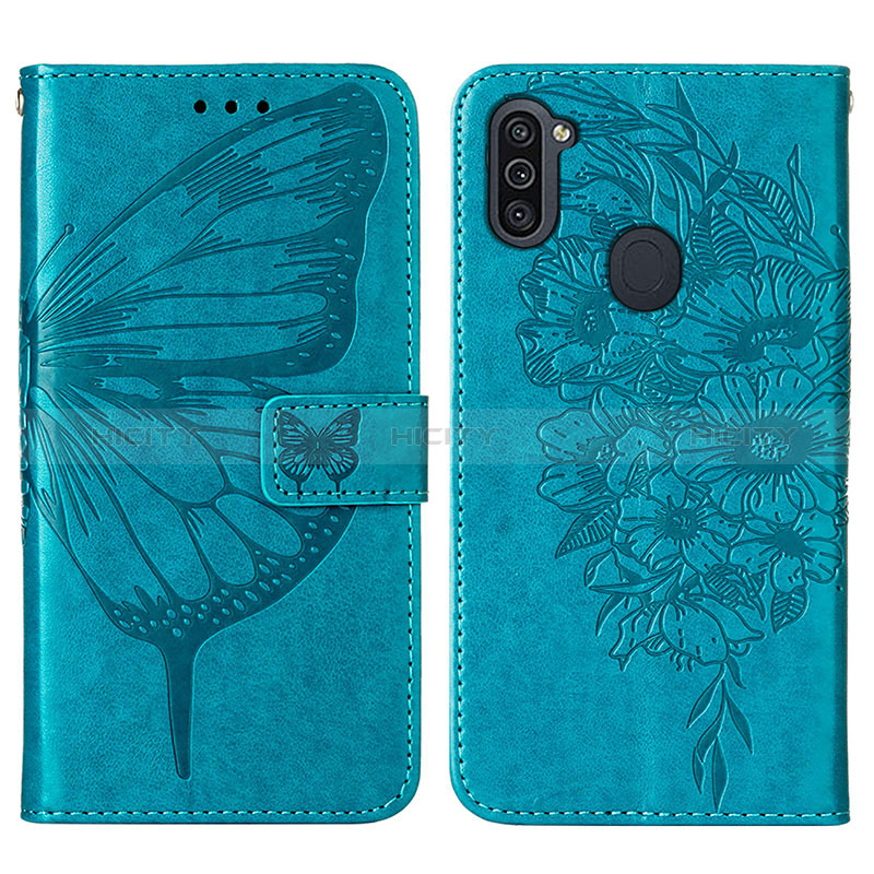 Funda de Cuero Cartera con Soporte Mariposa Carcasa Y01B para Samsung Galaxy A11