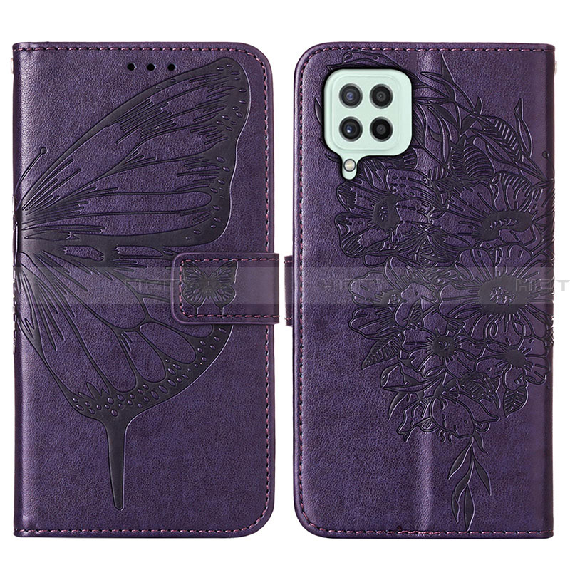 Funda de Cuero Cartera con Soporte Mariposa Carcasa Y01B para Samsung Galaxy A22 4G