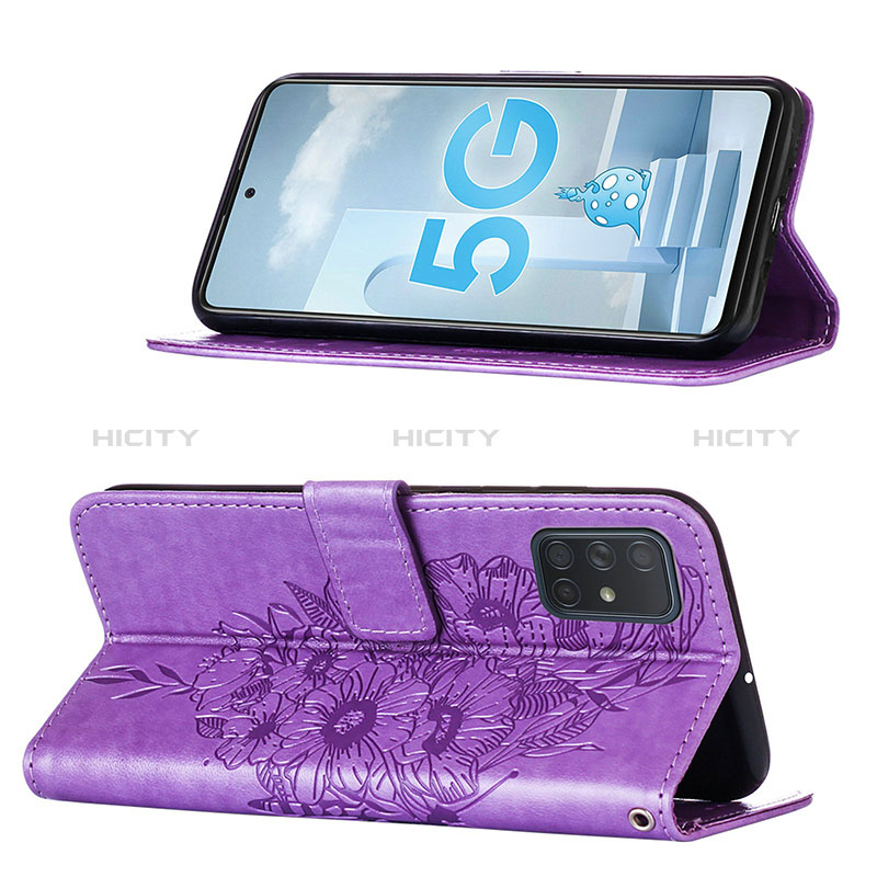 Funda de Cuero Cartera con Soporte Mariposa Carcasa Y01B para Samsung Galaxy A51 4G