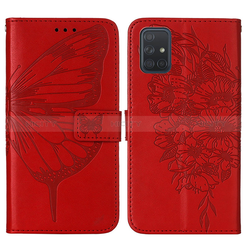 Funda de Cuero Cartera con Soporte Mariposa Carcasa Y01B para Samsung Galaxy A51 4G