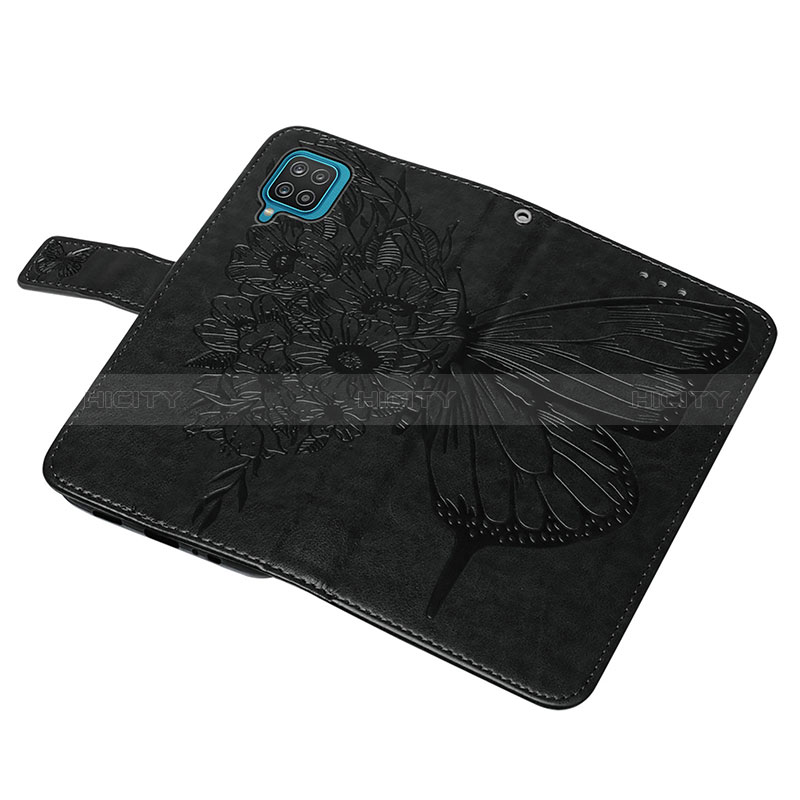 Funda de Cuero Cartera con Soporte Mariposa Carcasa Y01B para Samsung Galaxy F12