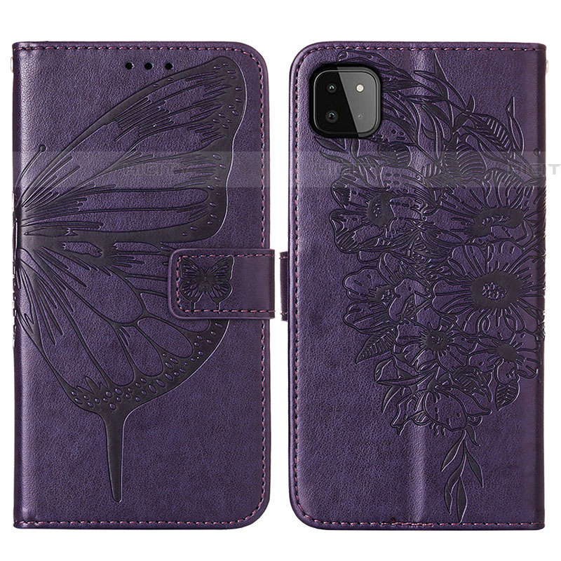 Funda de Cuero Cartera con Soporte Mariposa Carcasa Y01B para Samsung Galaxy F42 5G