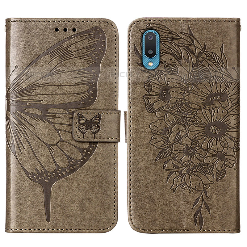 Funda de Cuero Cartera con Soporte Mariposa Carcasa Y01B para Samsung Galaxy M02