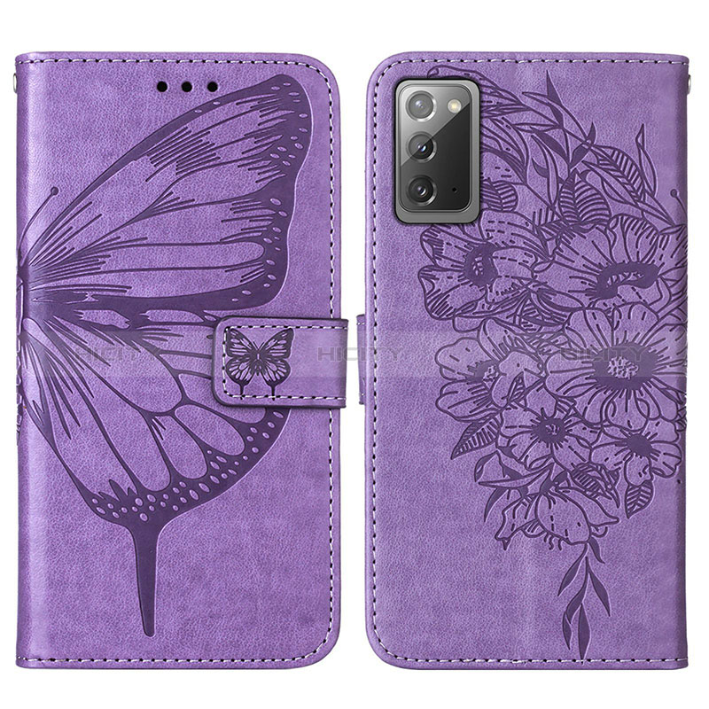 Funda de Cuero Cartera con Soporte Mariposa Carcasa Y01B para Samsung Galaxy Note 20 5G