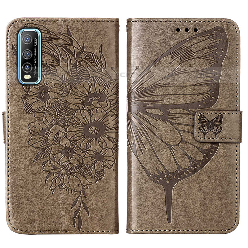 Funda de Cuero Cartera con Soporte Mariposa Carcasa Y01B para Vivo iQOO U1