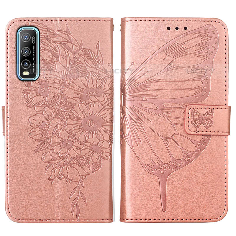 Funda de Cuero Cartera con Soporte Mariposa Carcasa Y01B para Vivo iQOO U1