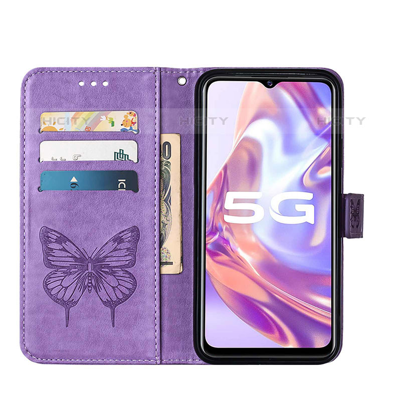 Funda de Cuero Cartera con Soporte Mariposa Carcasa Y01B para Vivo iQOO U3 5G