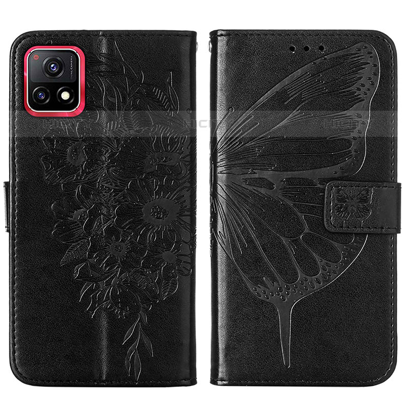 Funda de Cuero Cartera con Soporte Mariposa Carcasa Y01B para Vivo iQOO U3 5G