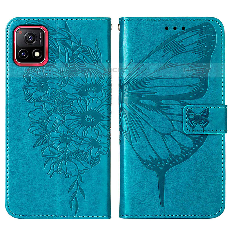 Funda de Cuero Cartera con Soporte Mariposa Carcasa Y01B para Vivo iQOO U3 5G