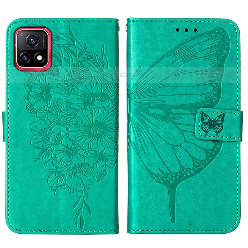 Funda de Cuero Cartera con Soporte Mariposa Carcasa Y01B para Vivo iQOO U3 5G