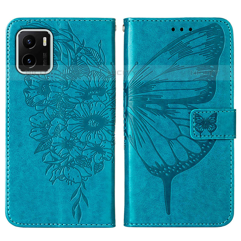 Funda de Cuero Cartera con Soporte Mariposa Carcasa Y01B para Vivo iQOO U5x