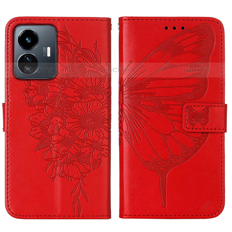 Funda de Cuero Cartera con Soporte Mariposa Carcasa Y01B para Vivo iQOO Z6 Lite 5G