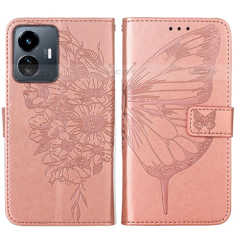 Funda de Cuero Cartera con Soporte Mariposa Carcasa Y01B para Vivo iQOO Z6 Lite 5G