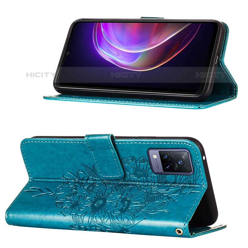 Funda de Cuero Cartera con Soporte Mariposa Carcasa Y01B para Vivo V21s 5G