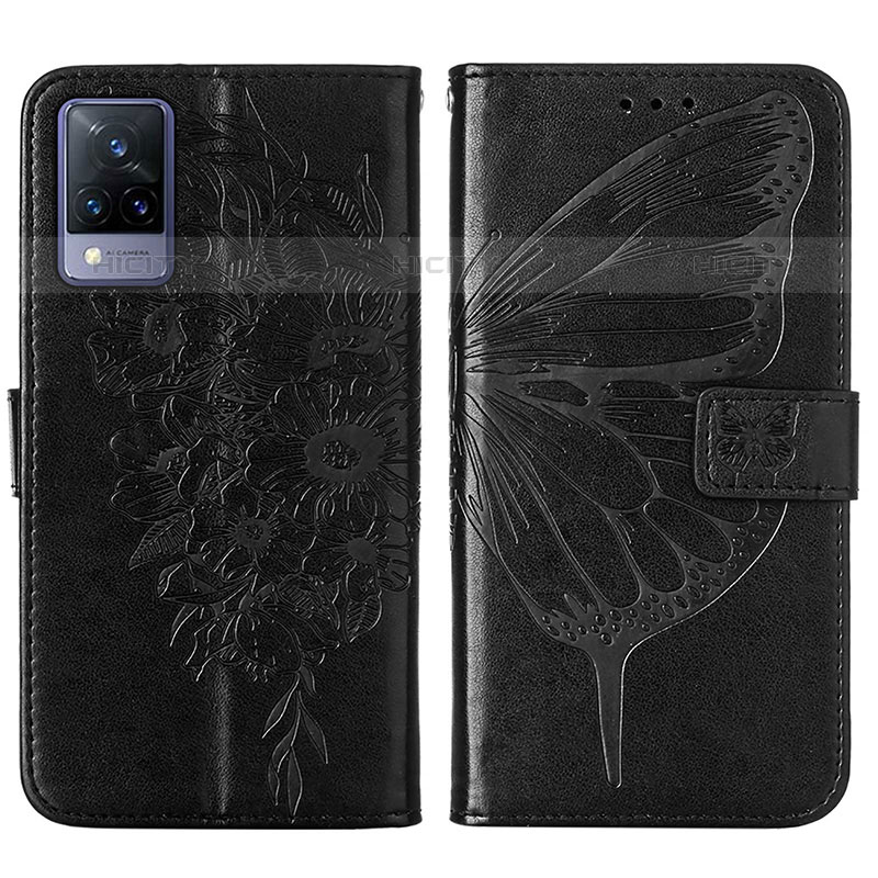 Funda de Cuero Cartera con Soporte Mariposa Carcasa Y01B para Vivo V21s 5G