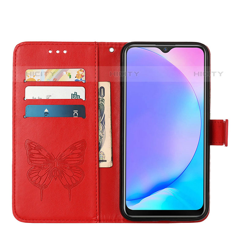 Funda de Cuero Cartera con Soporte Mariposa Carcasa Y01B para Vivo Y11