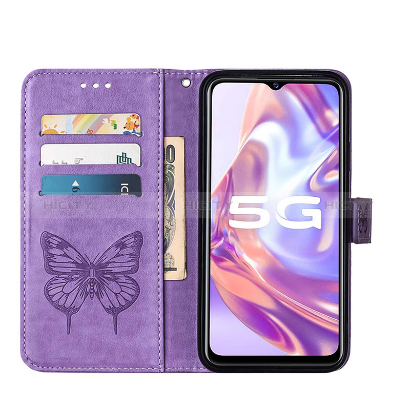 Funda de Cuero Cartera con Soporte Mariposa Carcasa Y01B para Vivo Y31s 5G