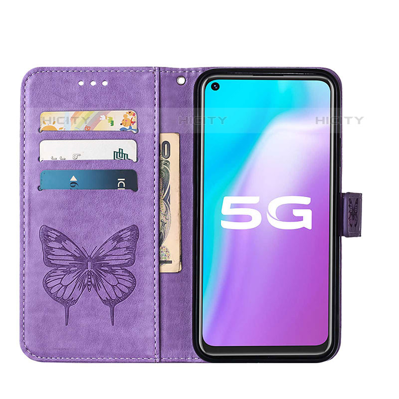 Funda de Cuero Cartera con Soporte Mariposa Carcasa Y01B para Vivo Y70S 5G