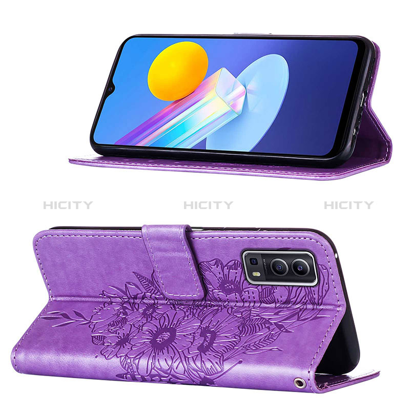 Funda de Cuero Cartera con Soporte Mariposa Carcasa Y01B para Vivo Y75s 5G