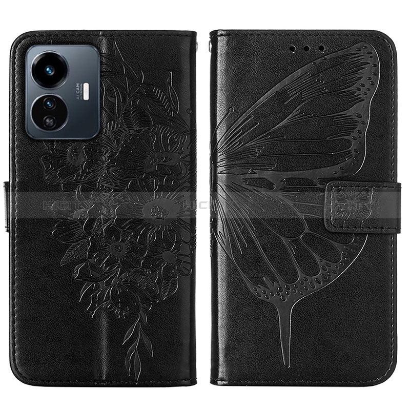 Funda de Cuero Cartera con Soporte Mariposa Carcasa Y01B para Vivo Y77e 5G