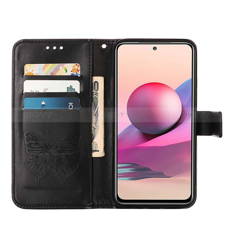 Funda de Cuero Cartera con Soporte Mariposa Carcasa Y01B para Xiaomi Redmi Note 10 4G