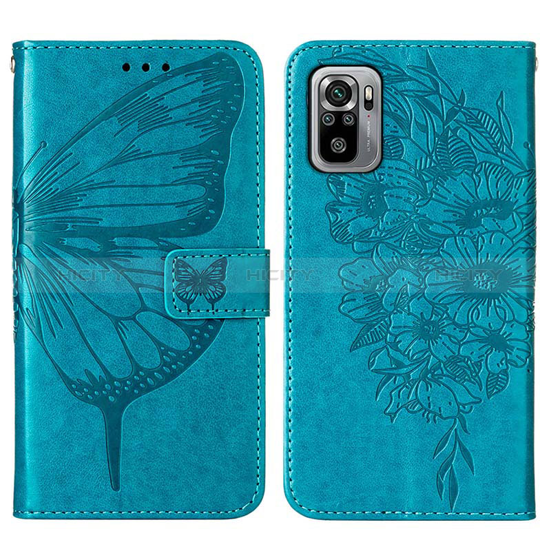 Funda de Cuero Cartera con Soporte Mariposa Carcasa Y01B para Xiaomi Redmi Note 10 4G