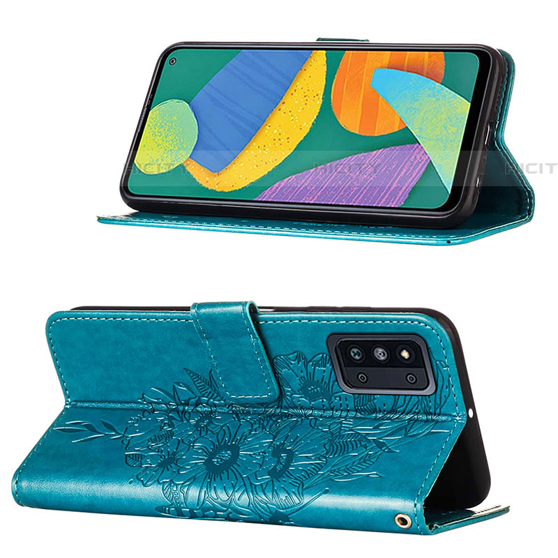 Funda de Cuero Cartera con Soporte Mariposa Carcasa Y02B para Samsung Galaxy F52 5G