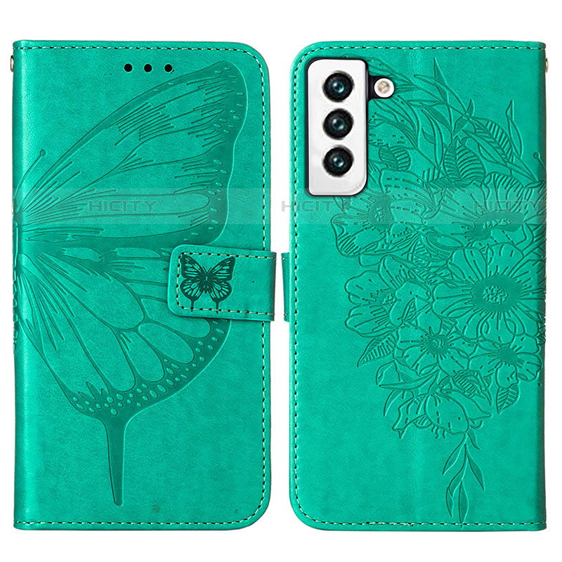 Funda de Cuero Cartera con Soporte Mariposa Carcasa Y06B para Samsung Galaxy S21 5G