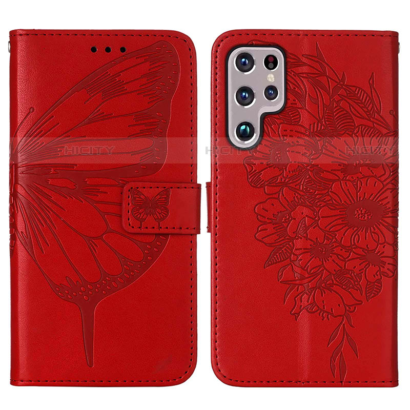 Funda de Cuero Cartera con Soporte Mariposa Carcasa Y06B para Samsung Galaxy S21 Ultra 5G