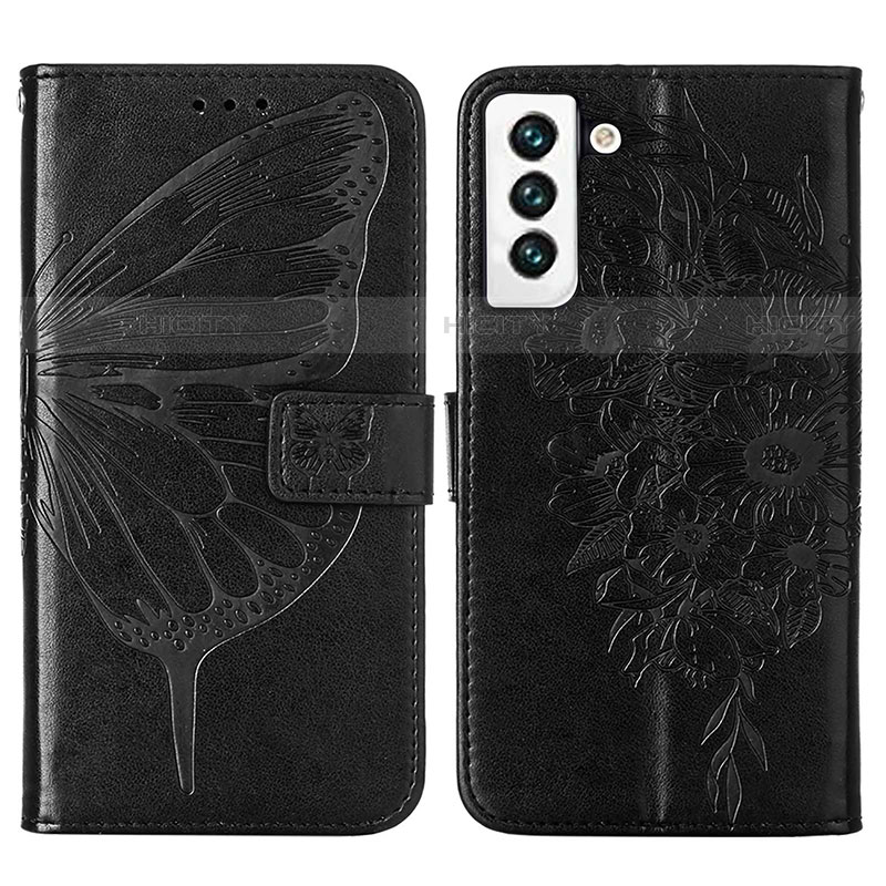 Funda de Cuero Cartera con Soporte Mariposa Carcasa Y06B para Samsung Galaxy S23 5G Negro