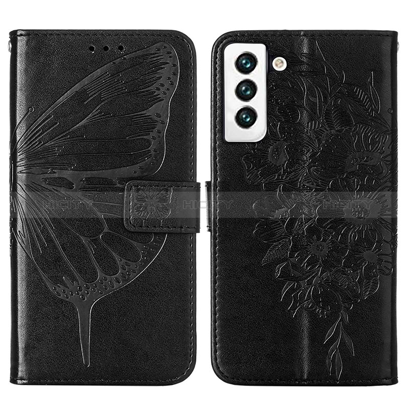 Funda de Cuero Cartera con Soporte Mariposa Carcasa Y06B para Samsung Galaxy S24 5G Negro