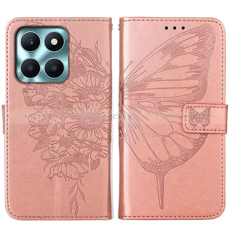 Funda de Cuero Cartera con Soporte Mariposa Carcasa YB1 para Huawei Honor X8b