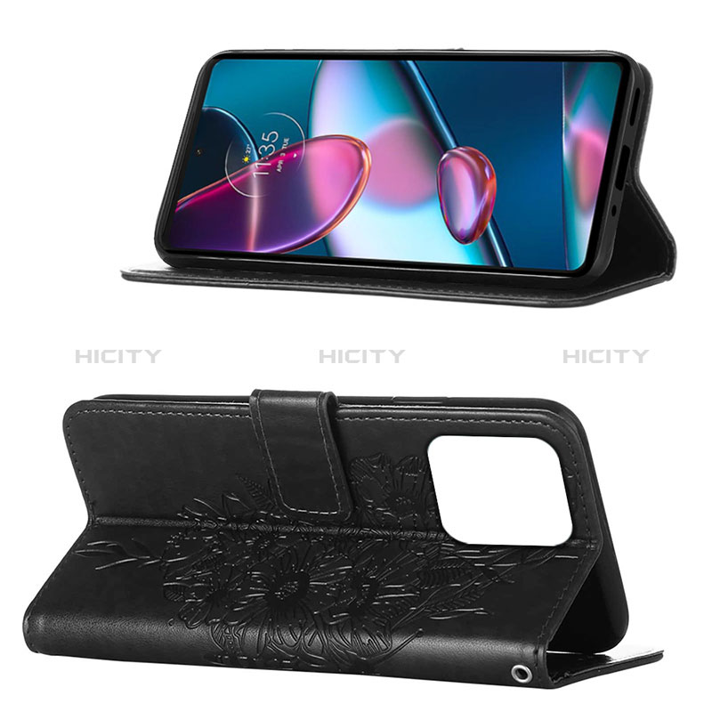 Funda de Cuero Cartera con Soporte Mariposa Carcasa YB1 para Motorola Moto Edge 40 Pro 5G