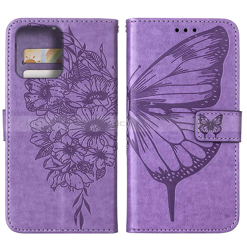 Funda de Cuero Cartera con Soporte Mariposa Carcasa YB1 para Motorola Moto Edge Plus (2023) 5G