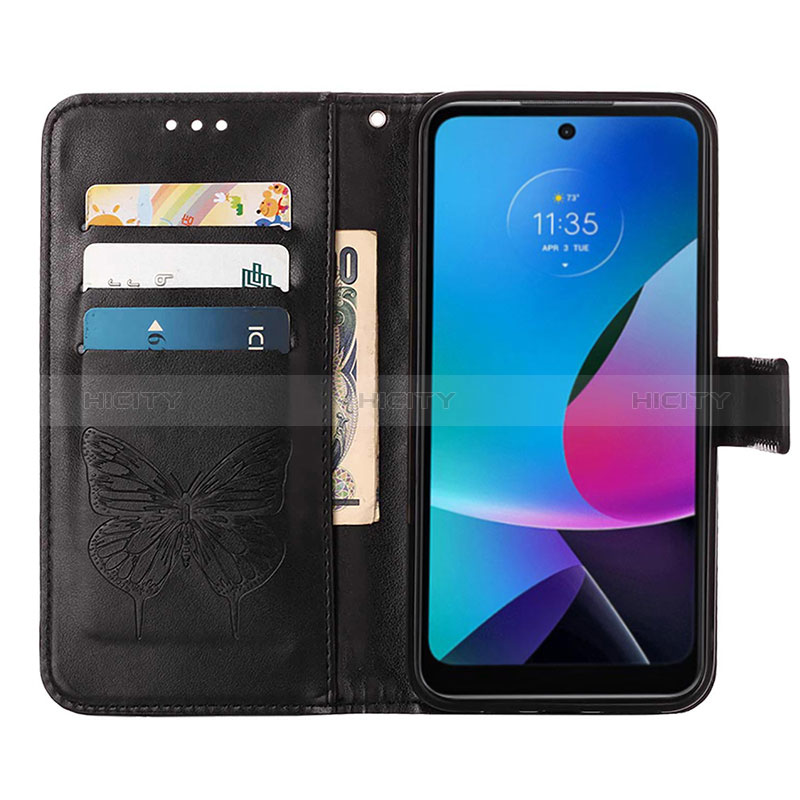 Funda de Cuero Cartera con Soporte Mariposa Carcasa YB1 para Motorola Moto G Play (2023)