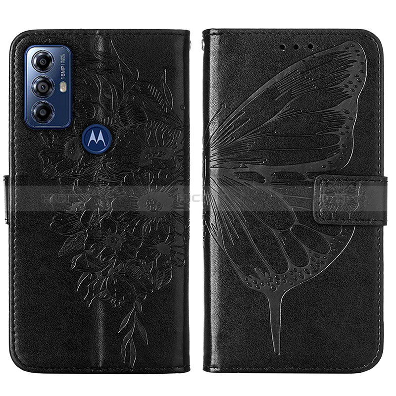 Funda de Cuero Cartera con Soporte Mariposa Carcasa YB1 para Motorola Moto G Play (2023)