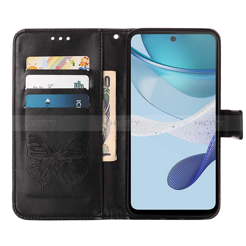 Funda de Cuero Cartera con Soporte Mariposa Carcasa YB1 para Motorola Moto G53 5G