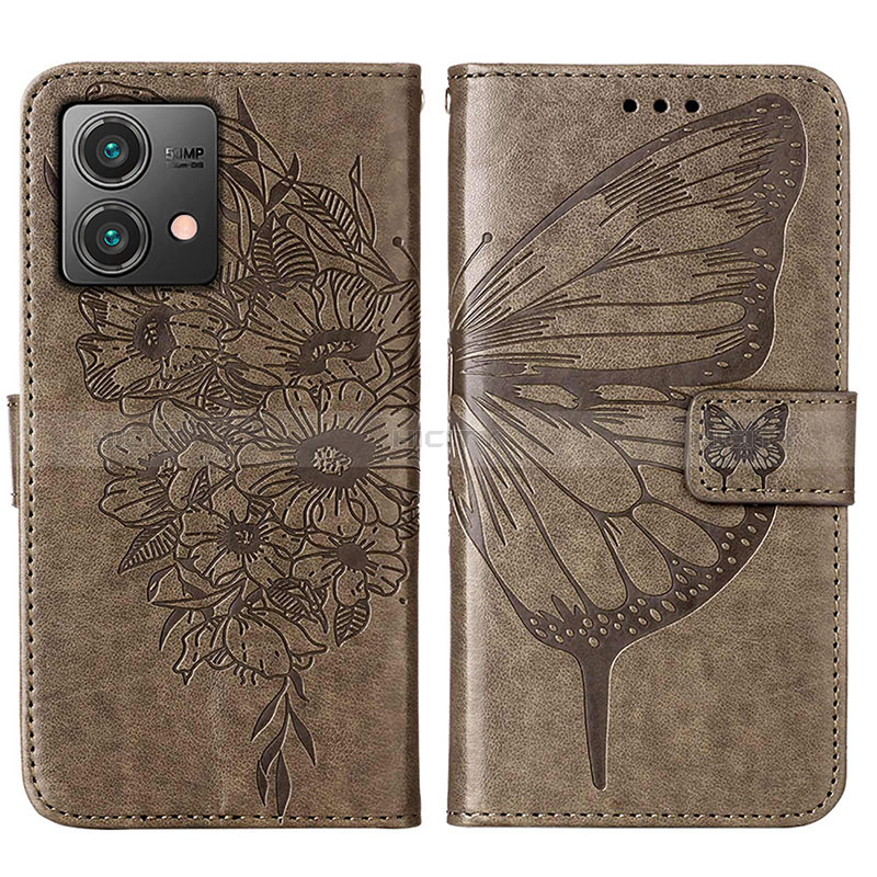 Funda de Cuero Cartera con Soporte Mariposa Carcasa YB1 para Motorola Moto G84 5G