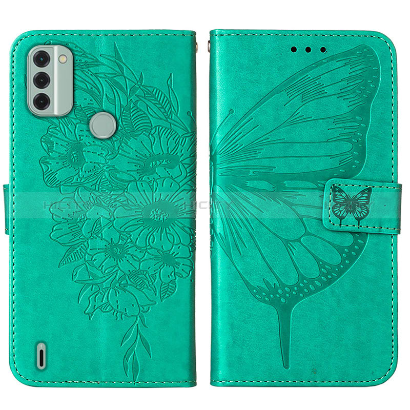 Funda de Cuero Cartera con Soporte Mariposa Carcasa YB1 para Nokia C31