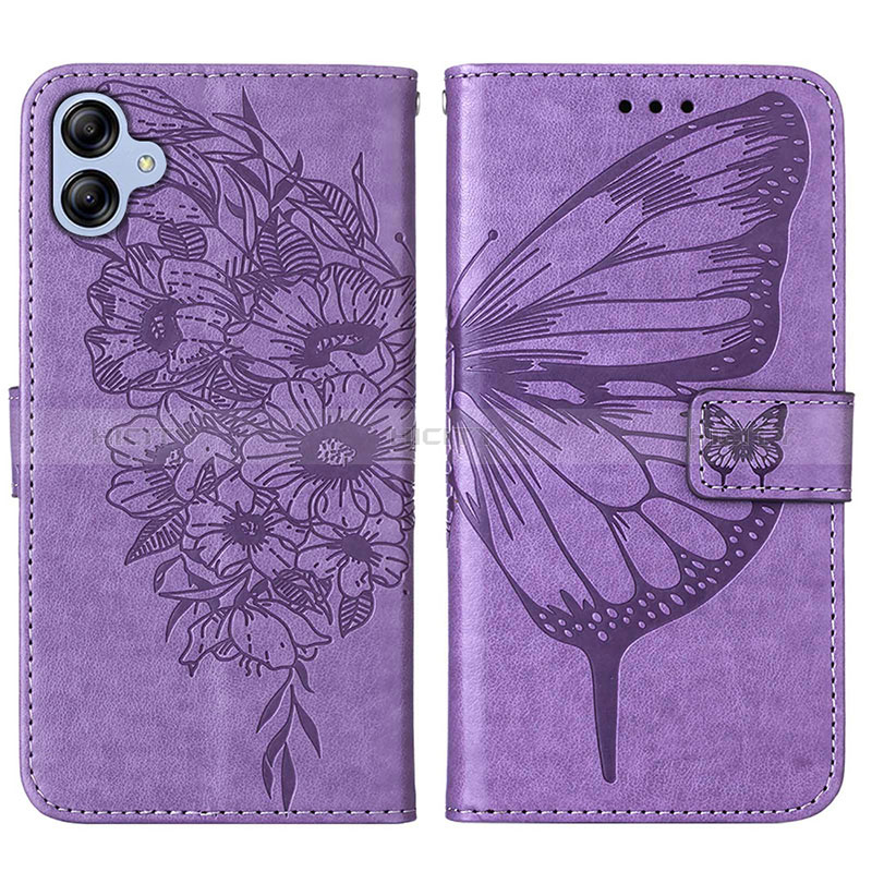 Funda de Cuero Cartera con Soporte Mariposa Carcasa YB1 para Samsung Galaxy M04