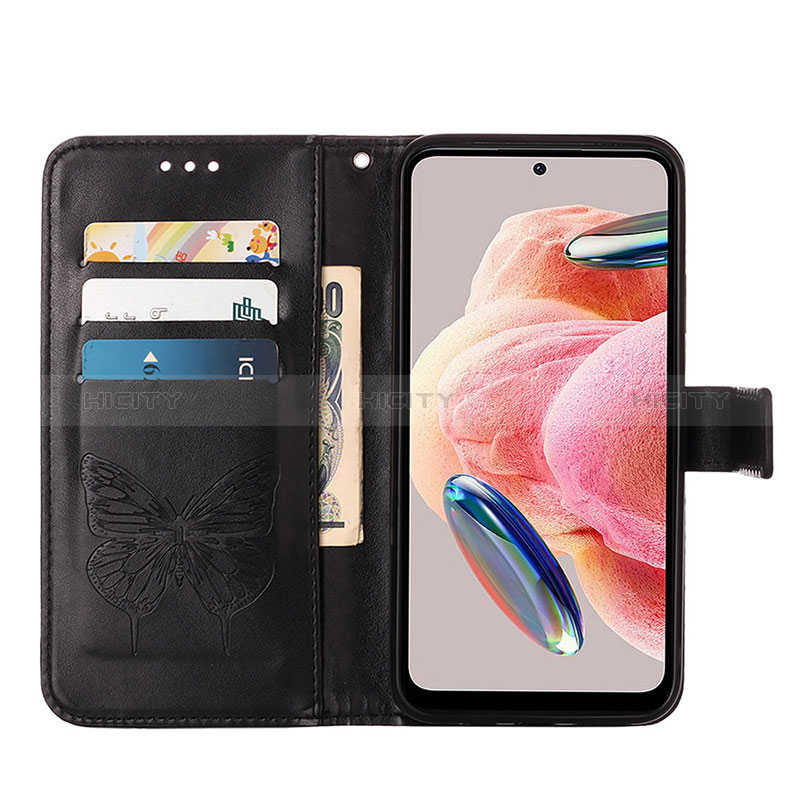 Funda de Cuero Cartera con Soporte Mariposa Carcasa YB1 para Xiaomi Redmi Note 12 4G