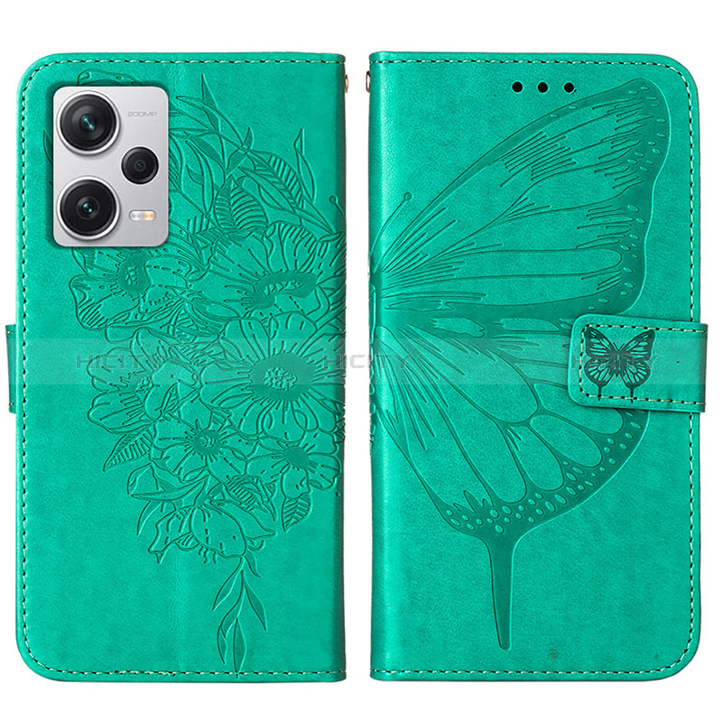 Funda de Cuero Cartera con Soporte Mariposa Carcasa YB1 para Xiaomi Redmi Note 12 Pro+ Plus 5G